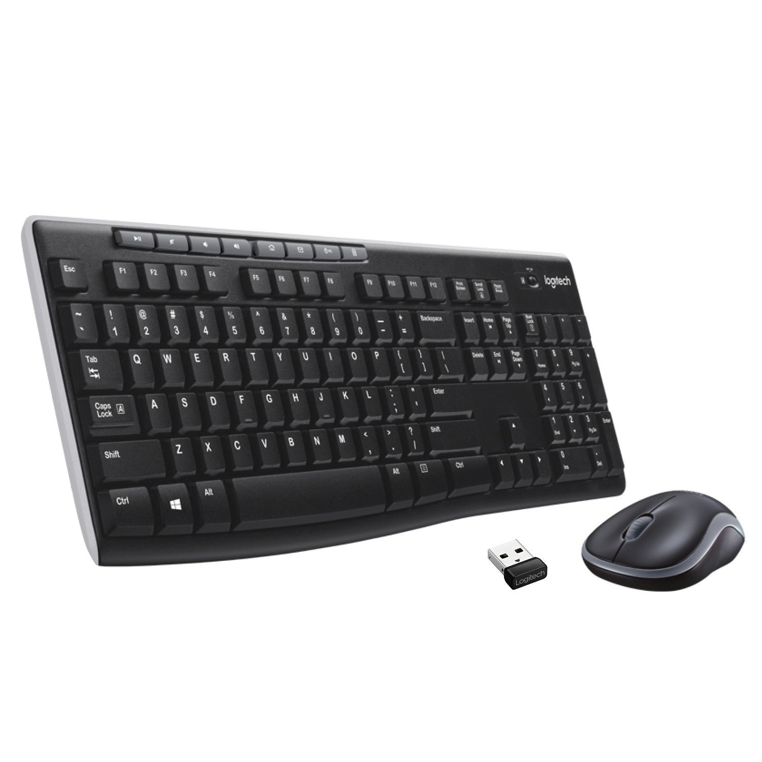 Logitech Wireless Combo MK270 teclado Rat+¦n incluido Hogar USB QWERTY Espa+¦ol Negro