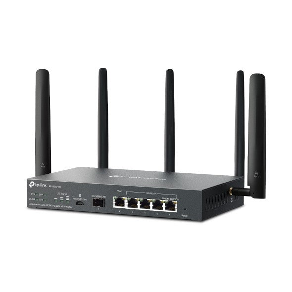 TP-Link Omada ER706W-4G router inal+ímbrico Gigabit Ethernet Doble banda (2,4 GHz / 5 GHz) Negro