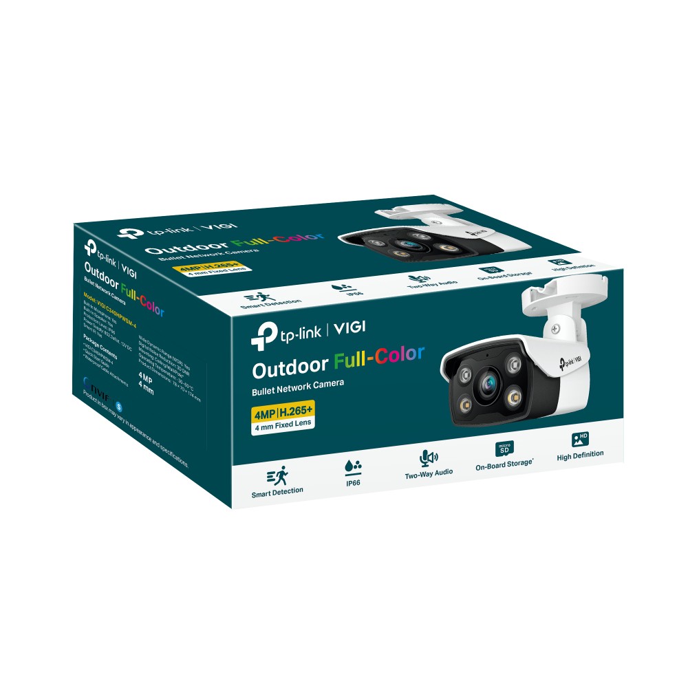 TP-Link VIGI C340 Bala C+ímara de seguridad IP Exterior 2560 x 1440 Pixeles Techo/Pared/Poste