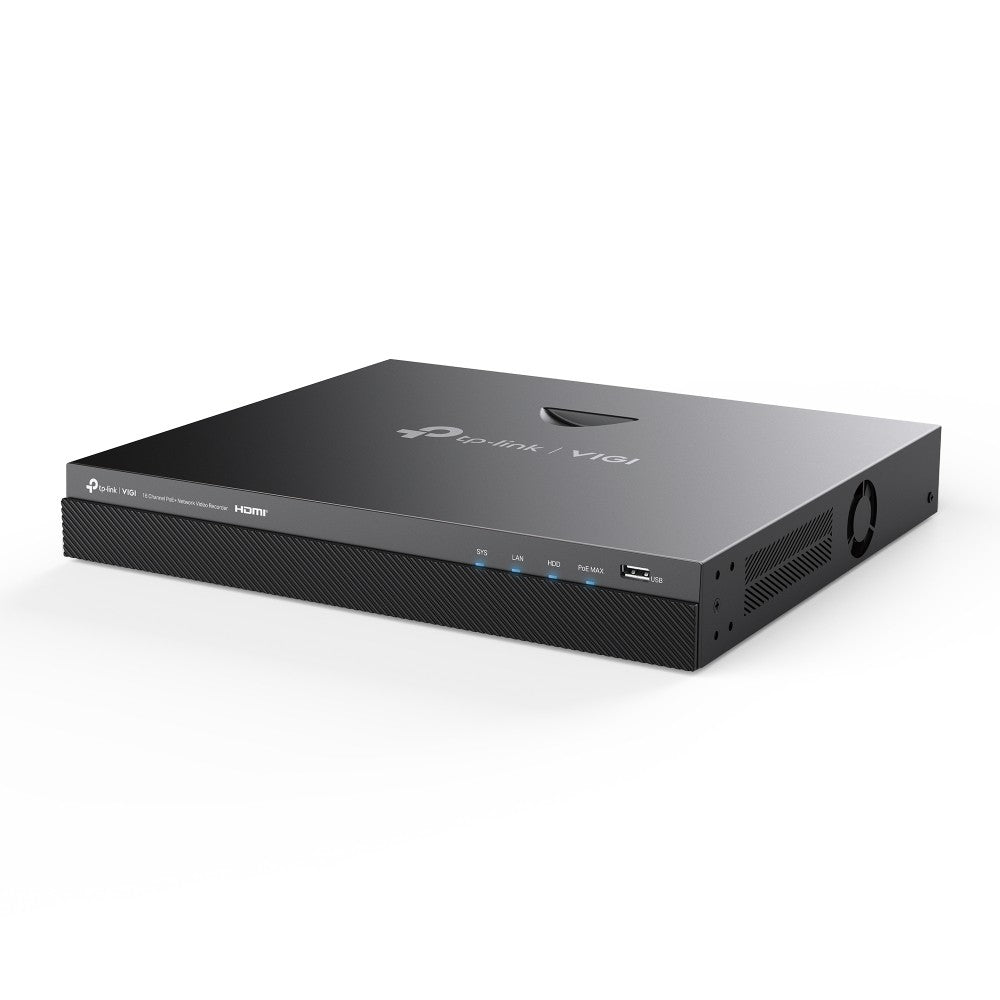 TP-Link VIGI NVR2016H-16P Grabadore de v+¡deo en red (NVR) Negro PoE