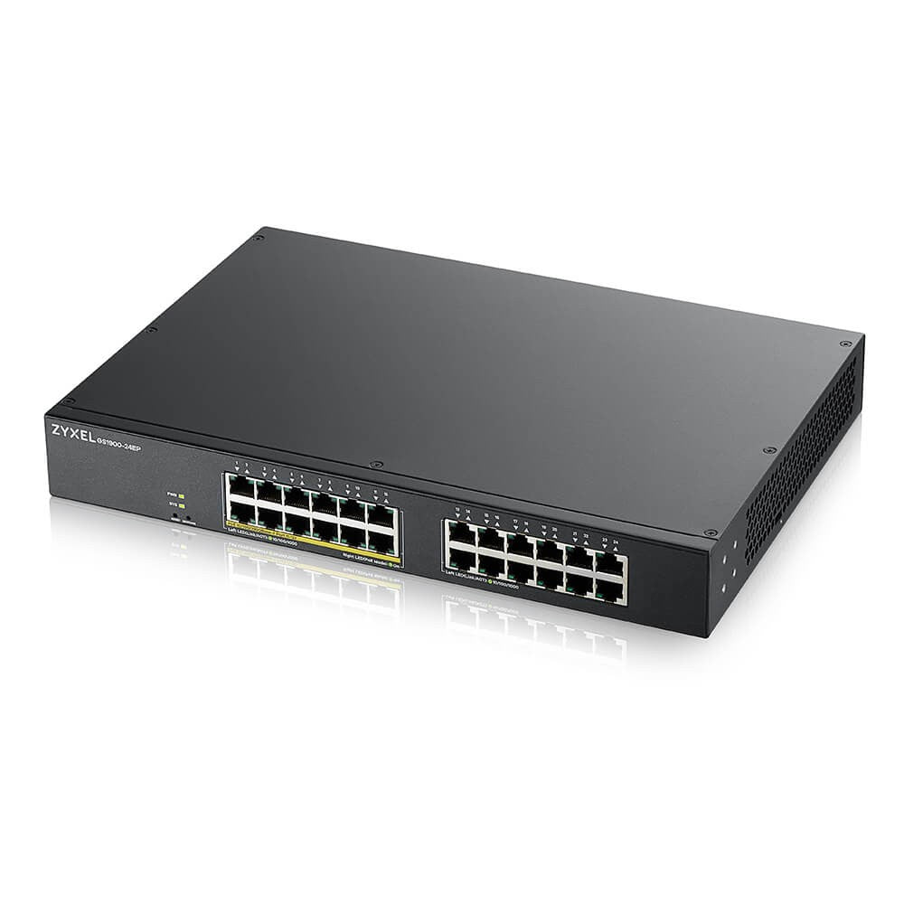 Zyxel GS1900-24EP Gestionado L2 Gigabit Ethernet (10/100/1000) Energ+¡a sobre Ethernet (PoE) Negro