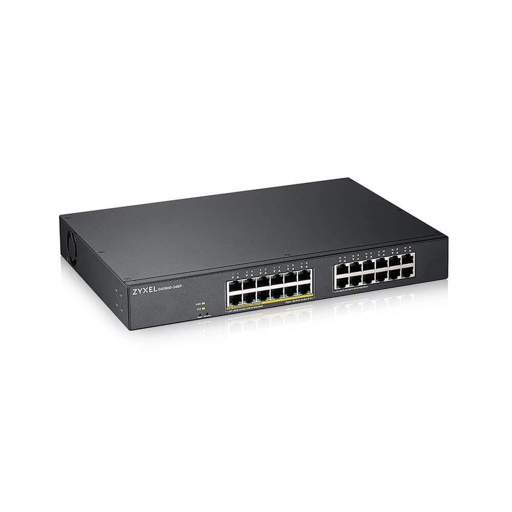 Zyxel GS1900-24EP Gestionado L2 Gigabit Ethernet (10/100/1000) Energ+¡a sobre Ethernet (PoE) Negro