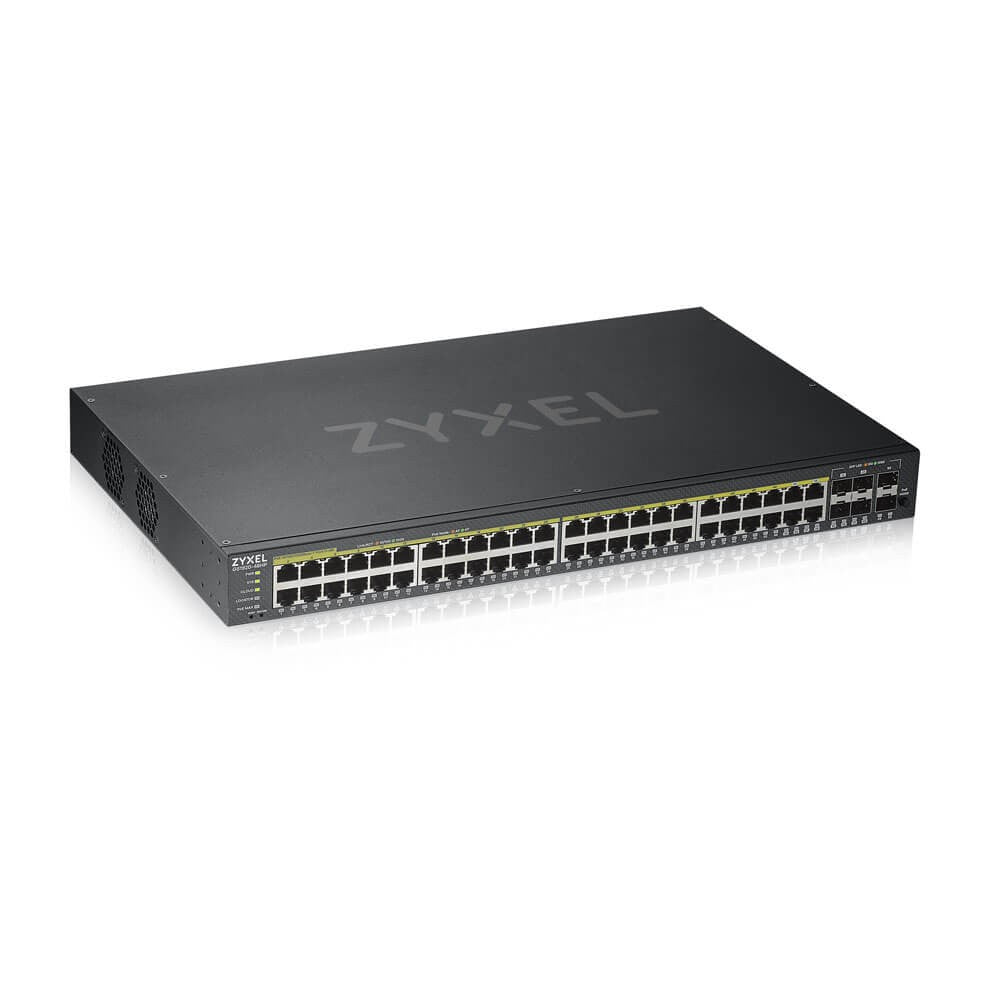 Zyxel GS1920-48HPV2 Gestionado Gigabit Ethernet (10/100/1000) Energ+¡a sobre Ethernet (PoE) Negro