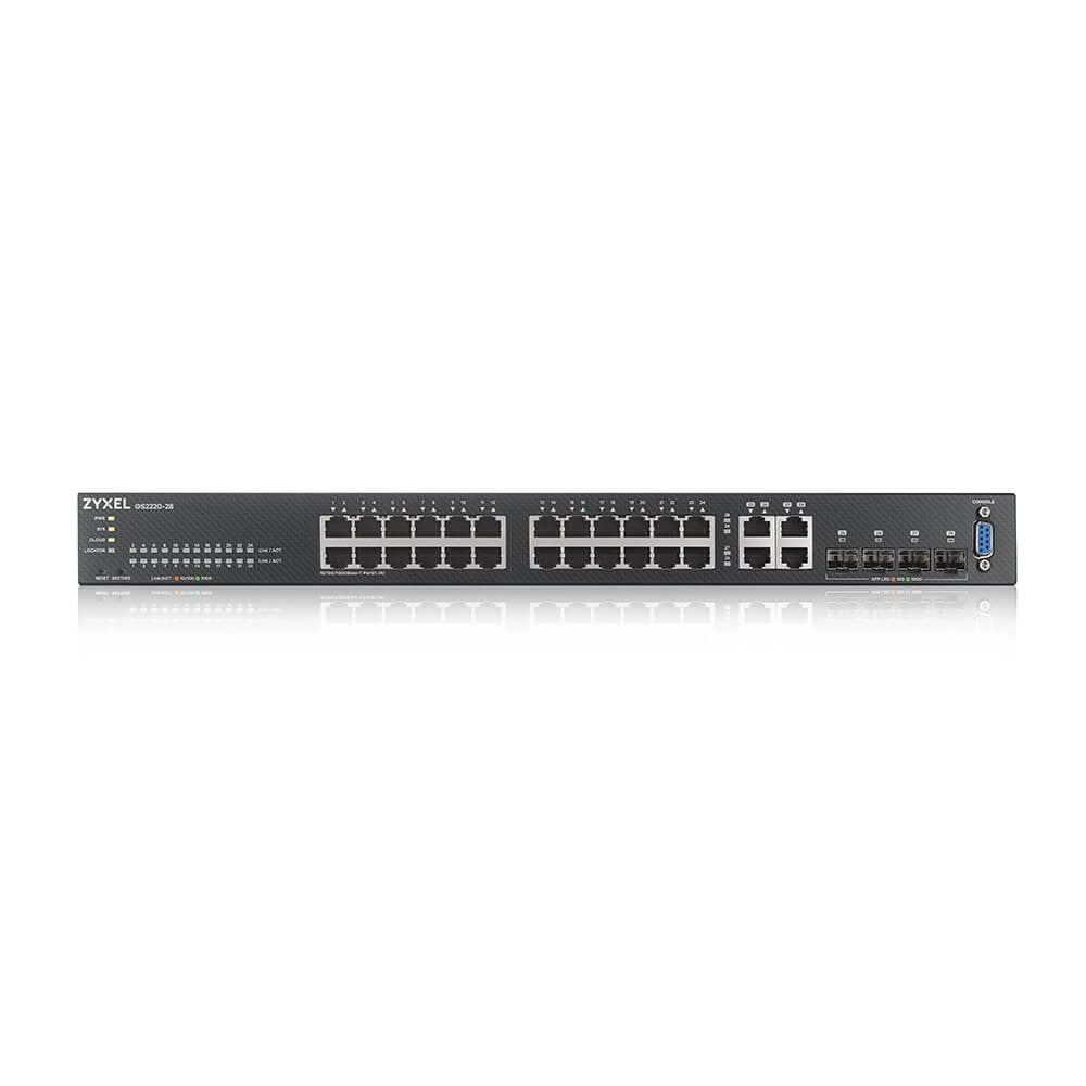 Zyxel GS2220-28-EU0101F switch Gestionado L2 Gigabit Ethernet (10/100/1000) Negro